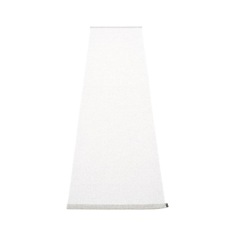 Rug MONO White 2 x 8.25 ft, Runner 2' x 8'2"