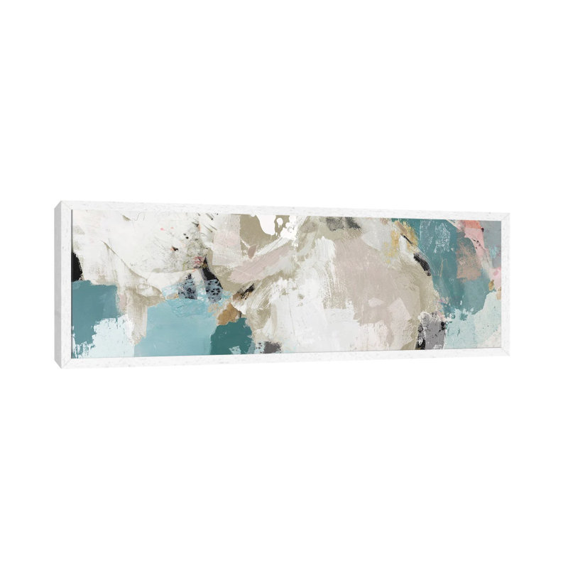 Abstract Dream I by Isabelle Z - Panoramic Painting on Canvas, White Framed, 121.92 cm H x 40.64 cm W
