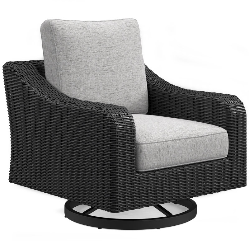 Fauteuil pivotant d'extérieur avec coussin Beachcroft