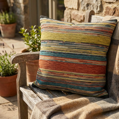 Full Range Cayanne Chevron Reversible Throw Pillow