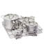 Organisateur de rangement pour grande armoire coulissante Origami 2SD-13, argent, paquet de 2
