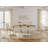 Deral 8 - Person Farmhouse Rectangular Solid Wood Dining Set,Brown/White-907530381-907530382