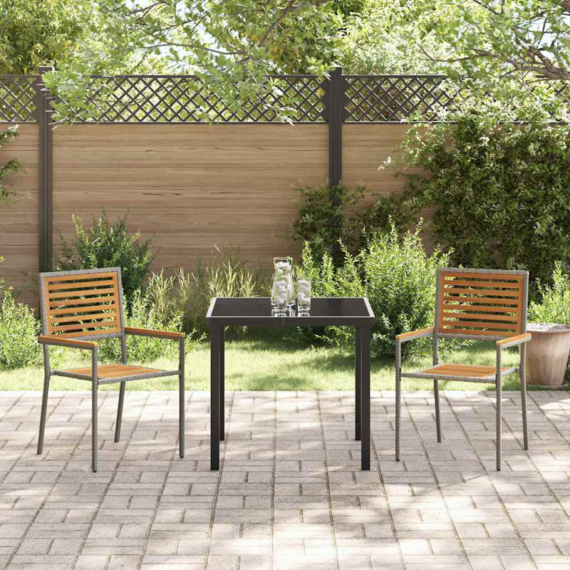 Patio Dining Armchair, Grey