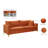 Naomi 81.5" Velvet Square Arm Sofa-909046967