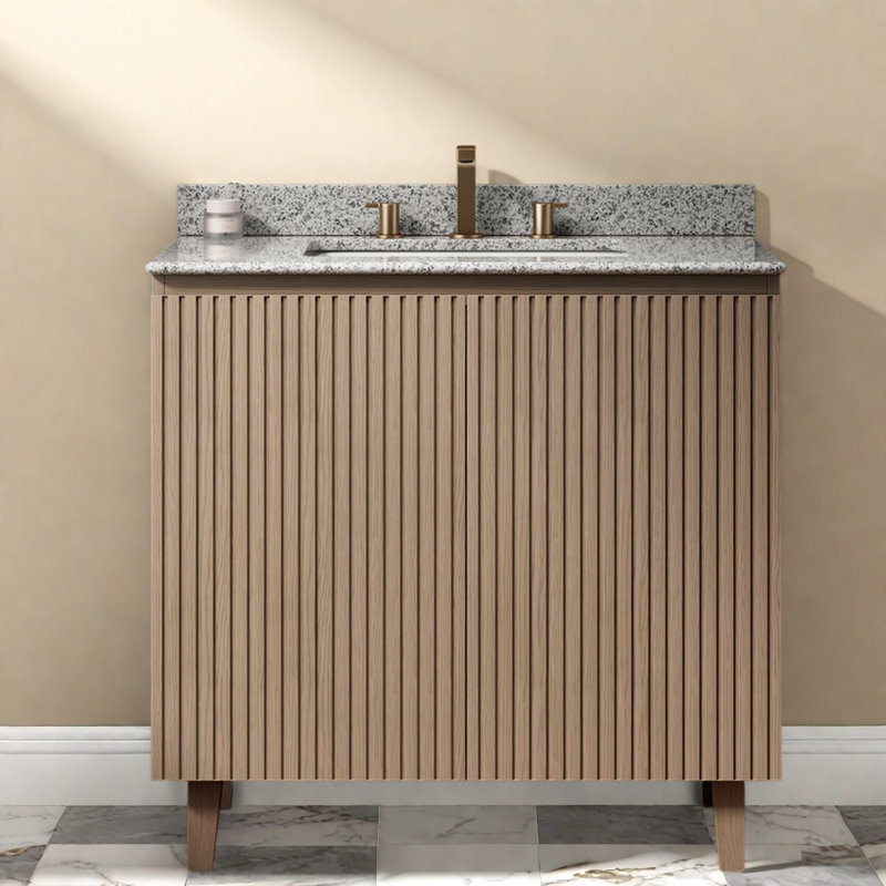 Freestanding Standard With Granite Top, 35.83