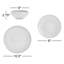 Mikasa Rylan Blue 12-Piece Stoneware Dinnerware Set
