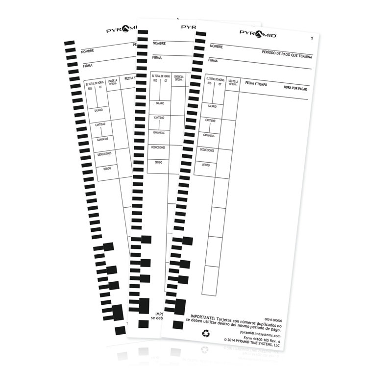 Spanish Time Card