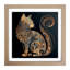 Cat Paisley Art - Framed Print-1371758464