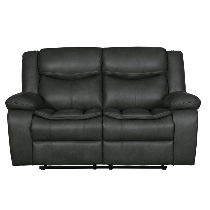Causeuse inclinable en cuir Global Air de Transition avec structure durable et sièges confortables, parfaite pour la détente et la vie moderne.