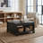 Weston Traditional 31.5" W Square Coffee Table With Shelf-743965989