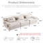 Canapé-lit modulaire en faux velours convertible Wave-129472430