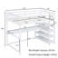 Lit mezzanine avec bureau intégré et tablettes-113752950-113752951