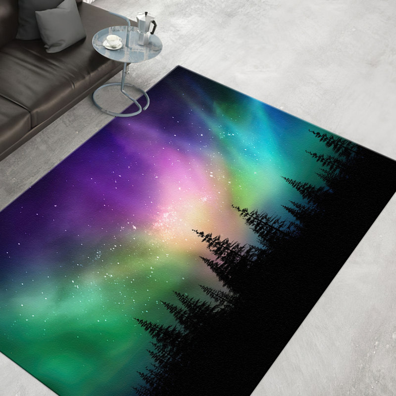 Featuring Geometric Pattern this Soft Pile Printed Rug Enhances Any Room with Unique and Stylish Decorative Appeal