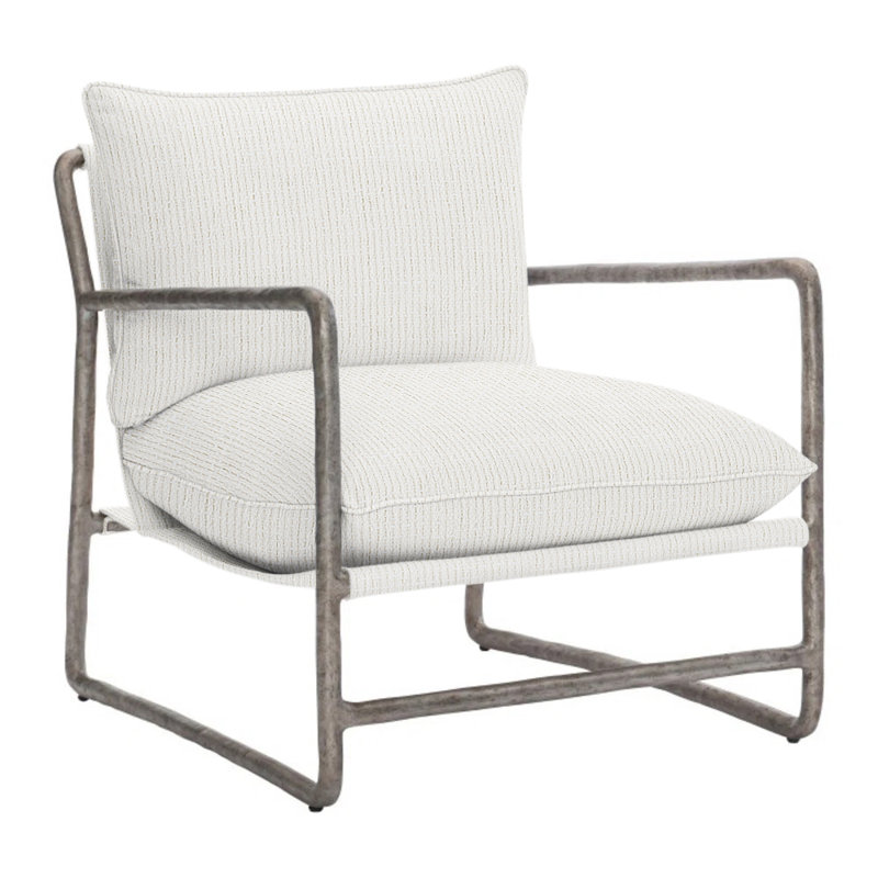 Sorrento Swivel Patio Chair with Cushions, Cream Outdoor Poly 6070-002