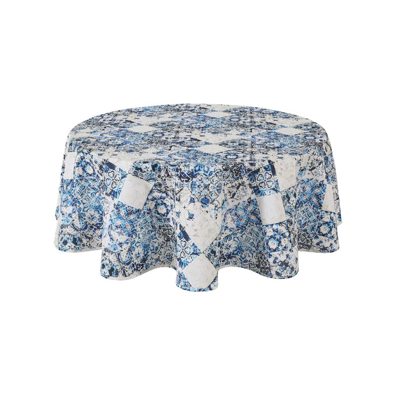 Stain Resistant Spill Proof Water Repellent Round Fabric Tablecloth Table Cover Table Cloth 180 Cm 70"