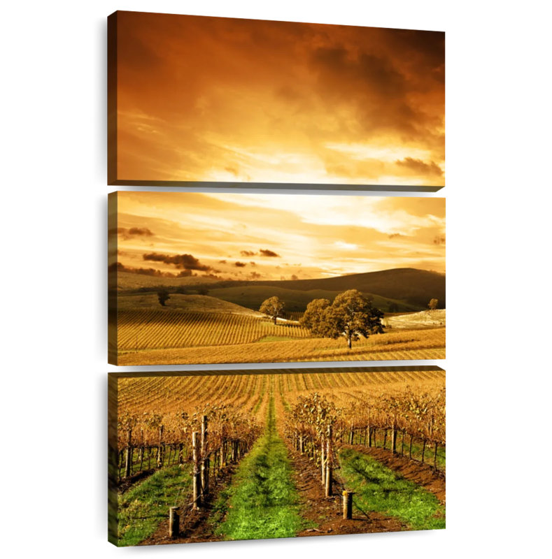 Alvord Autumn Sunset Vineyard, H 32 po x l 20 po