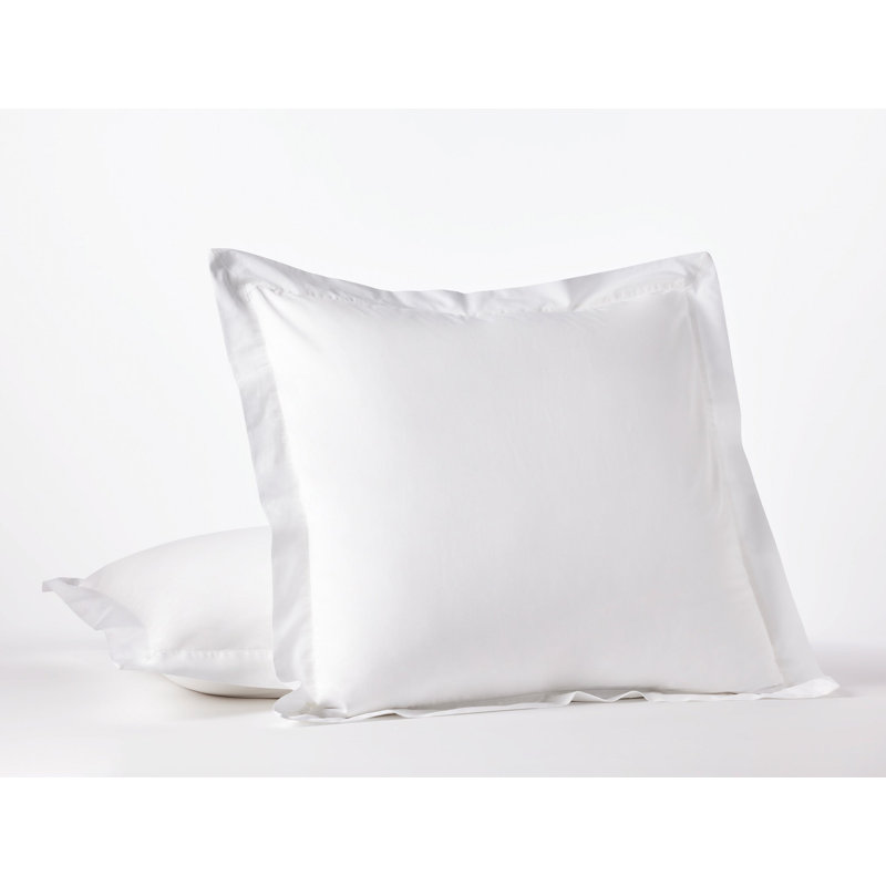 Percale Sham, Euro, Alpine White