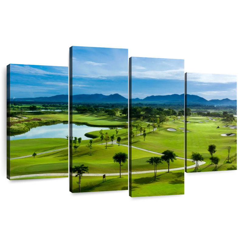 Green golf course Sireci, H 42 po x l 68 po