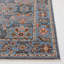 Tapis oriental rectangulaire en polyester tissé à la machine bleu / noir-70812979