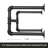 Holms 43.3'' Metal Industrial Pipe Clothing Rack