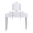 Modern Luxury Dressing Table With Round Mirror, Adjustable Height, 4 Drawers And Stool – Silver Finish