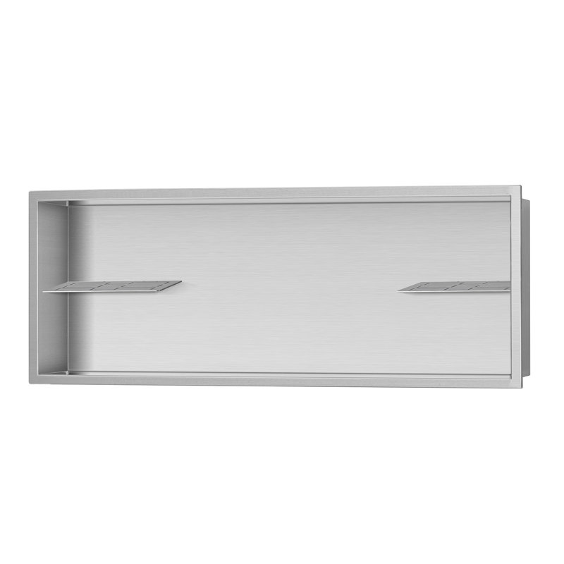 Niche de douche H 12,6 po x l 36,2 po x P 4 po, Acier inoxydable brossé