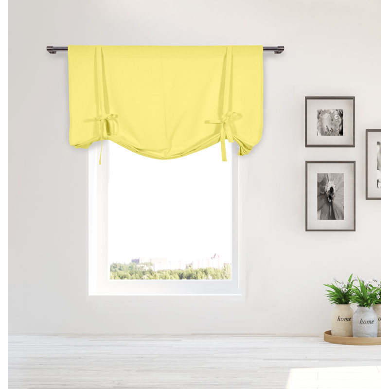 Hardesty Cotton Room Darkening Curtain Single Panel, Light Yellow