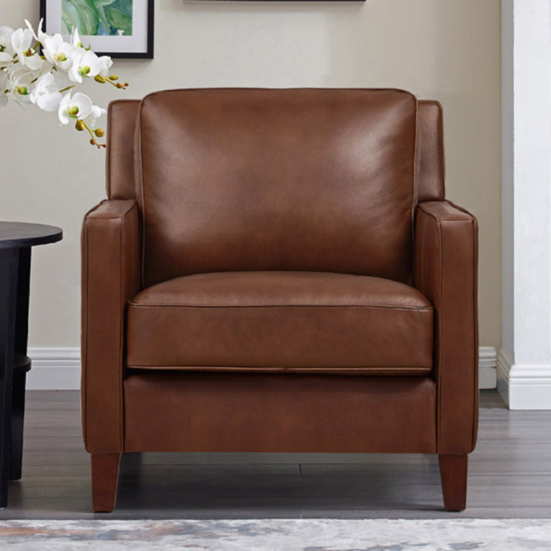 Fauteuil en cuir Ashby