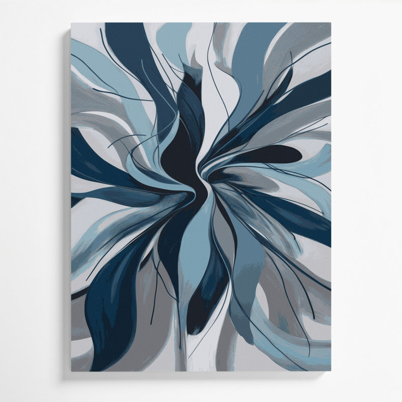 Abstract Figurative 14 Gray Canvas Wall Art