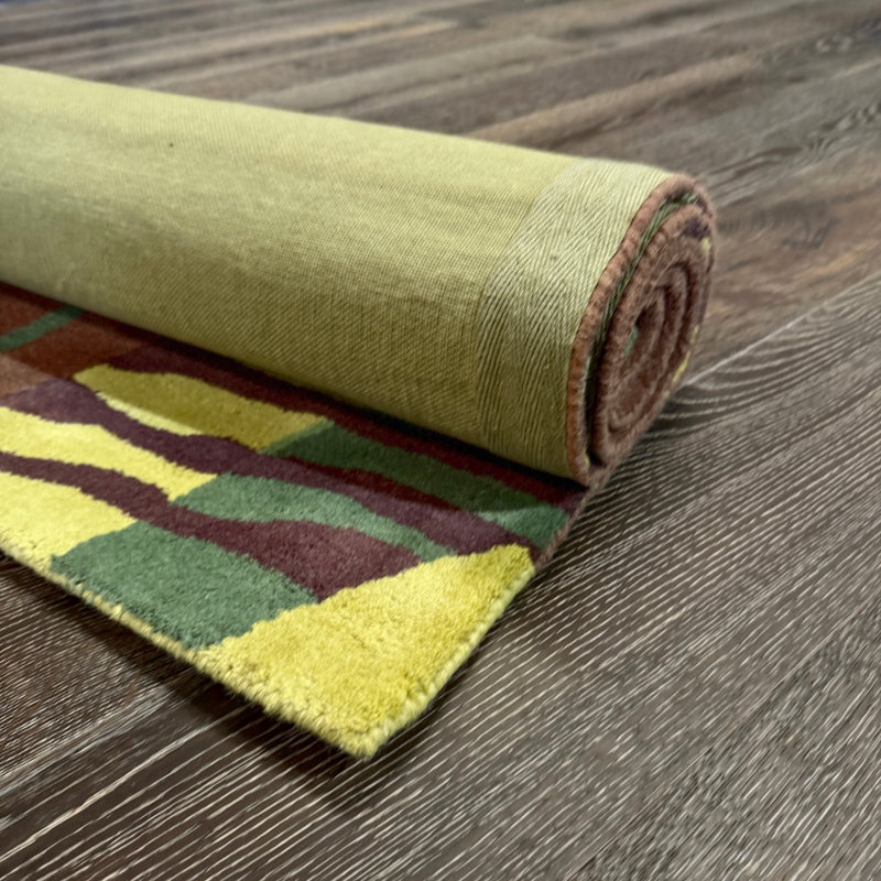 Tapis brun en laine touffeté à la main Ailey, 5 pi x 7 pi 6 po