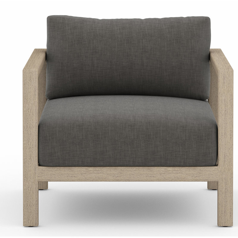 Sonoma Outdoor Teak Lounge Chair, Weathered Gray, Gray