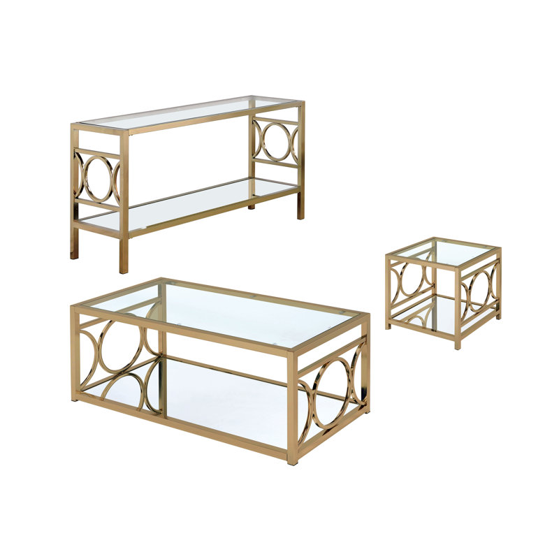 Ensemble de tables basses 3 pièces Dontay