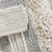 Woven Texture Stripe Bath Rug Grey 20X32"