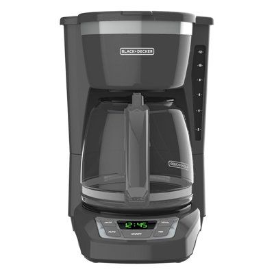 Black and Decker 12 Cup Programmable Coffee Maker in Gray -  Black+Decker, 950119595M