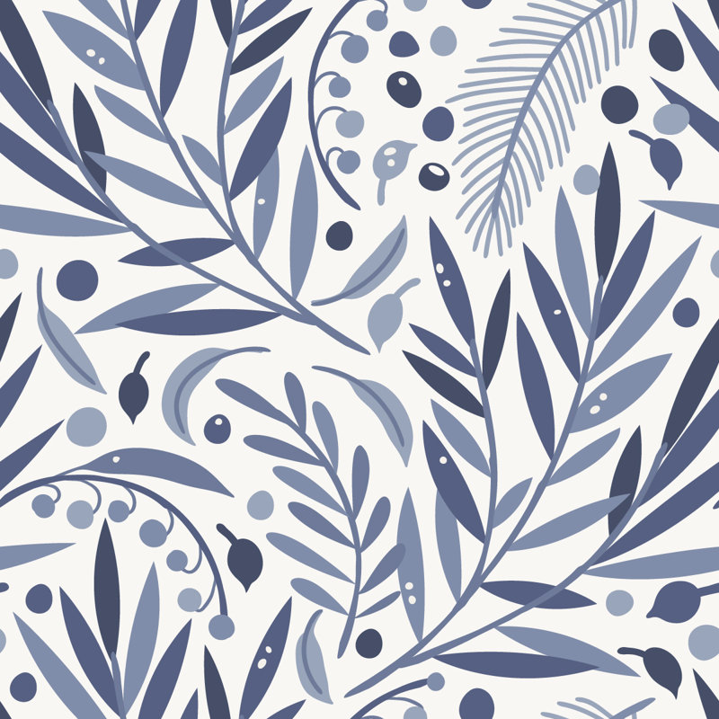 Floral Tile, 125" L x 25" W