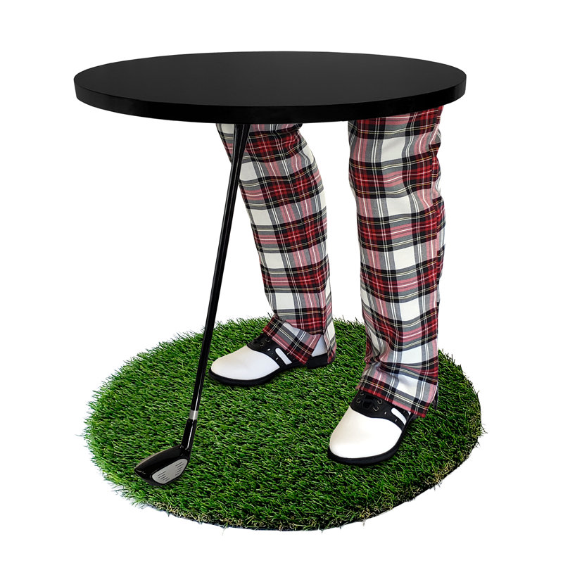 Table de bout abstraite, Noir