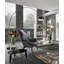 Saige 220cm Black Arched Floor Lamp