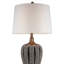 Lampe de table bronze / argent 28,25 po Derverger