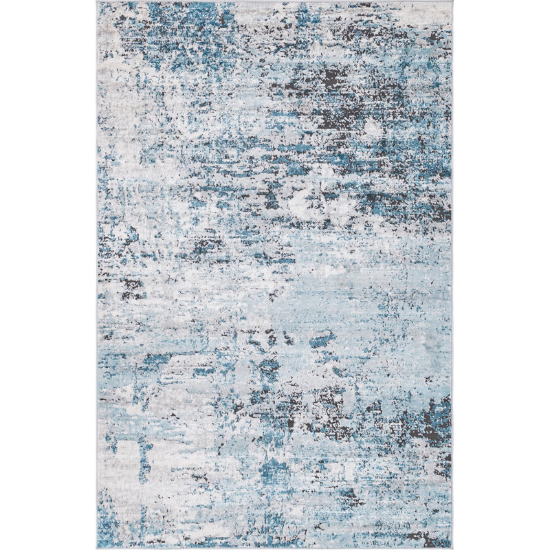 Abstract Indoor Rug, Rectangle 6'1" x 9'