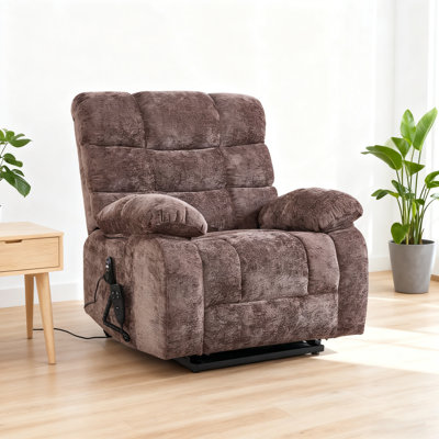 Fauteuil inclinable électrique Power Lift avec chauffage et massage - double moteur, capacité de 350 lb, coussin mi-ferme et positions infinies pour les personnes âgées ou les personnes à usage intensif