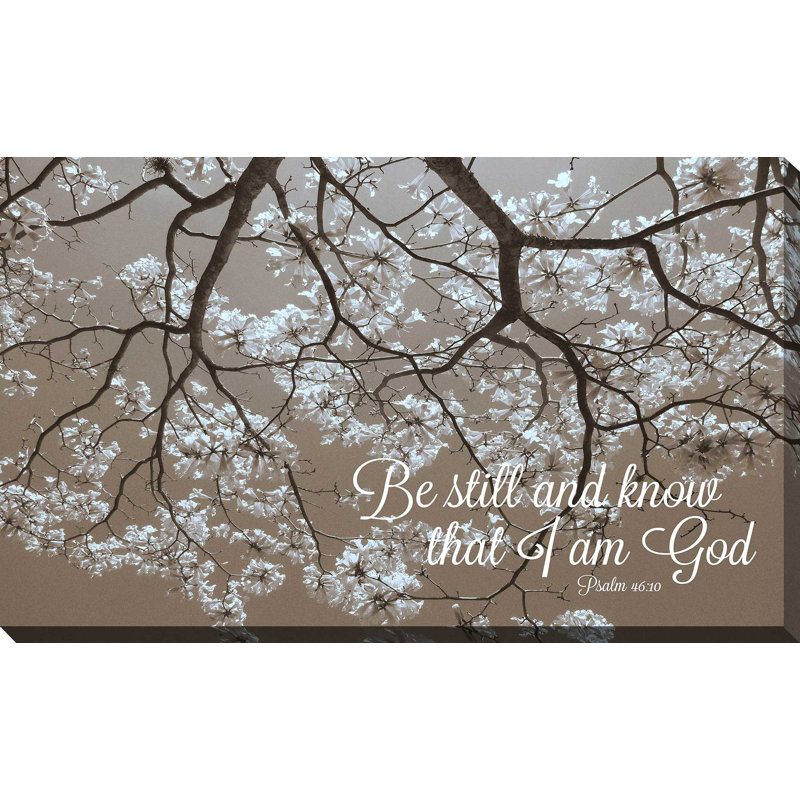 «Be Still», reproduction de photo, H 18 po x l 30 po x P 1 po, Toile tendue