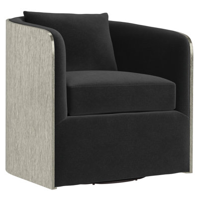 Eliot Upholstered Swivel Barrel Chair