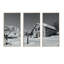 Alpine House On A Snowy Mountain - 3 pièces, reproduction sur toile-435071488-435071518