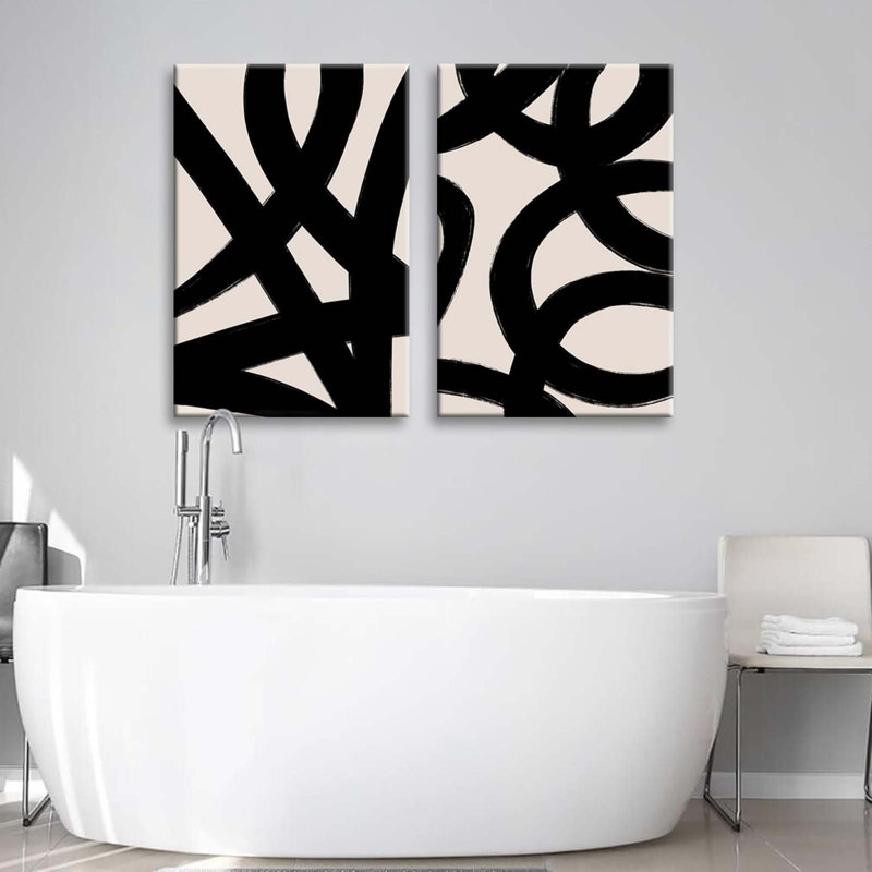 2 Piece Wrapped Canvas Print, 60 cm H x 40 cm W