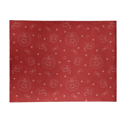 Tapis de zone rouge fait main