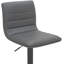 Pemberly Swivel Upholstered and Faux Leather Adjustable Height Bar Stool with Steel Frame-81746105