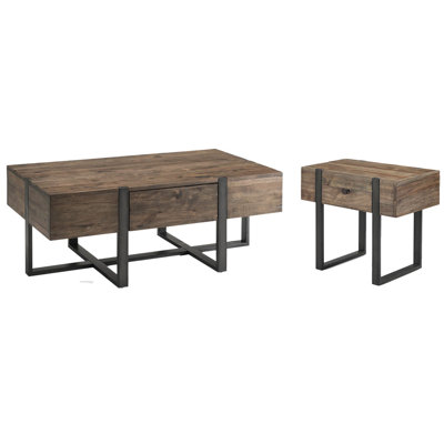 Troy Condo Rectangular Cocktail Table With Chairside End Table