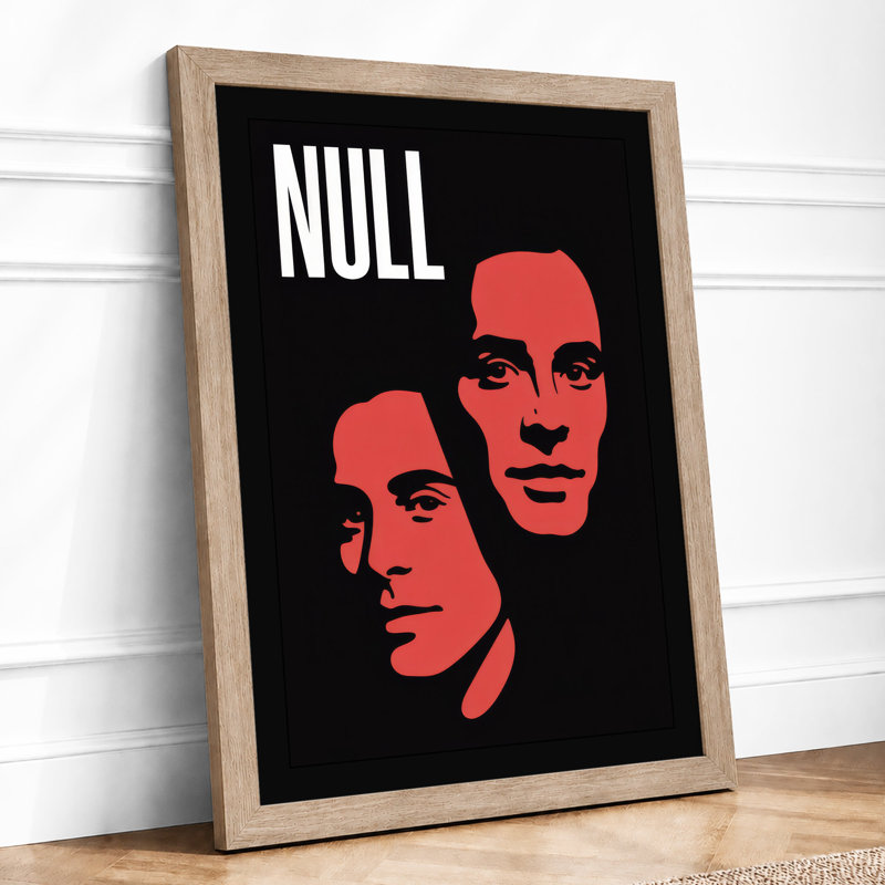 Null Modern - Framed Print, A2 - 59.4 x 42.0 cm, Oak