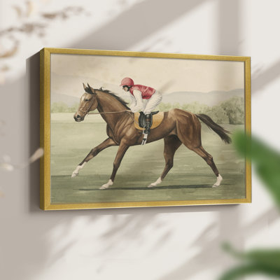 Vintage Equestrian I -Framed Print - Restickable