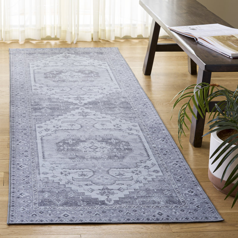 Tapis Shaelan avec envers antidérapant, Tapis de couloir 2 pi 6 po x 8 pi